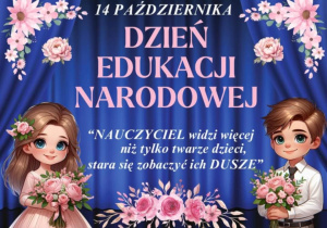 Grafika związana z Dniem Edukacji Narodowej.