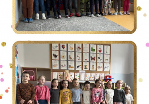 Dzieci śpiewają piosenkę wielkanocną pt. „Są takie Święta Wielkanocne”.