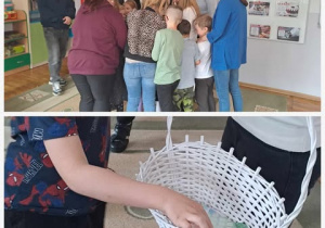 Dzieci wraz z rodzicami podczas zabawy.