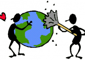 Grafika do akcji „Sprzątanie Świata”.