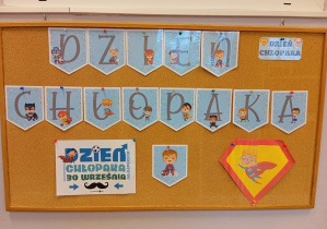 Na zdjęciu widzimy napis Dzień Chłopaka.