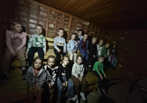Grupa Motylków w saunie.