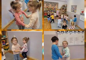 Zdjęcie grupowe dzieci po ukończonych zabawach Andrzejkowych.