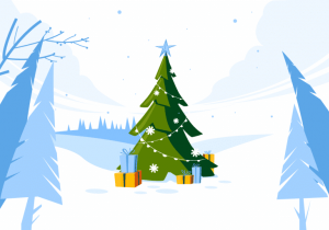 Na zdjęciu widzimy obrazek z tematyką Świąt Bożego Narodzenia.