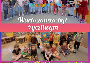 Kolaż przedstawia aktywności Biedronek w Tygodniu Życzliwości