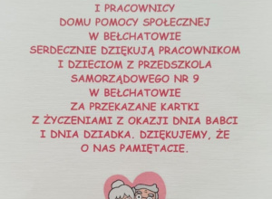 Przedszkolaki mieszkańcom Domu Pomocy Społecznej w Bełchatowie