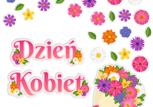 Napis - „Dzień kobiet”.