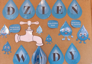 Tablica z napisem Dzień Wody.