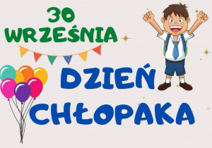 Dekoracja z napisem Dzień Chłopaka.
