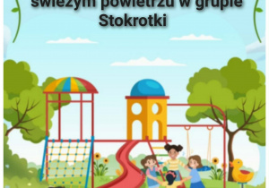 Obrazek przedstawiający bawiące się dzieci na świeżym powietrzu.