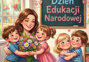 Zdjęcie przedstawia grafikę związaną z Dniem Edukacji Narodowej