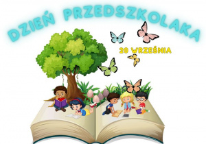 Grafika z okazji Dnia Przedszkolaka przedstawia datę oraz grafiki związane z tym dniem nietypowym.